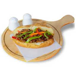 بطاطا لحم مع الجبن والذبده
